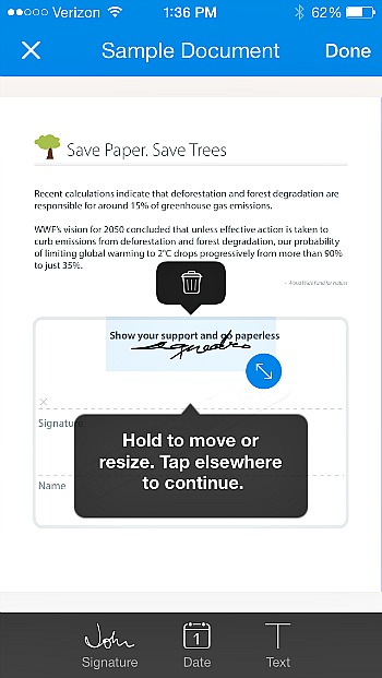 Creating a Digital Signature with SignEasy